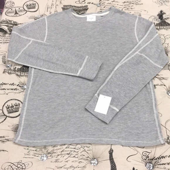 Billy Reid Regular Fit Waffle Crewneck Pullover - Picture 2 of 7